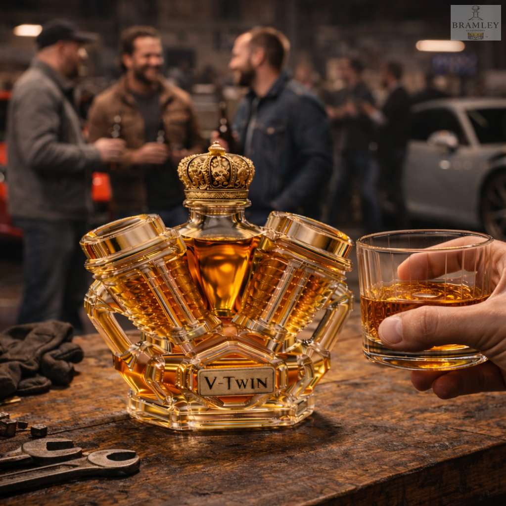 V-Twin Engine Whisky Decanter