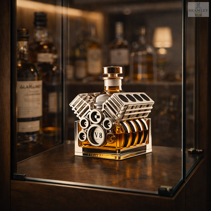 V8 Engine Whisky Decanter
