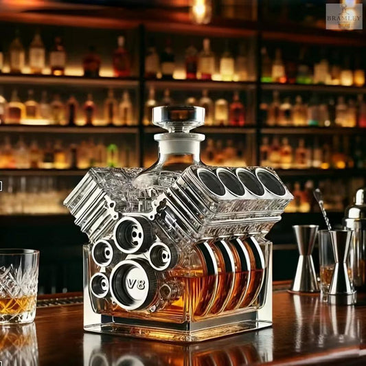 V8 Engine Whisky Decanter