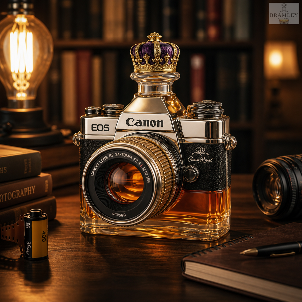 Vintage Camera Whisky Decanter