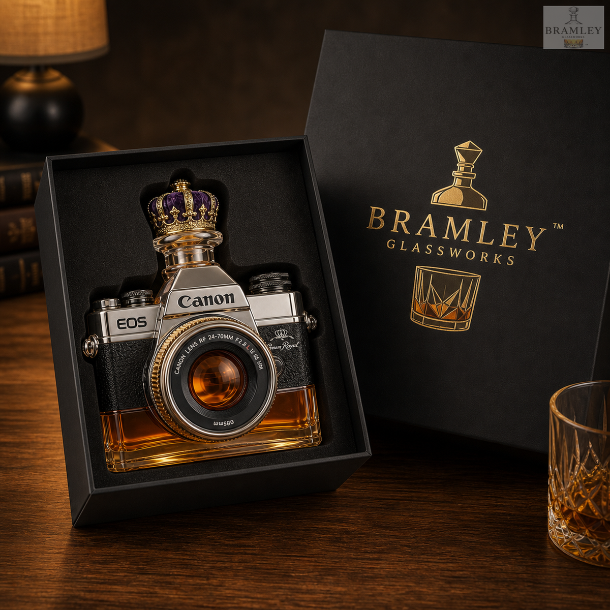 Vintage Camera Whisky Decanter