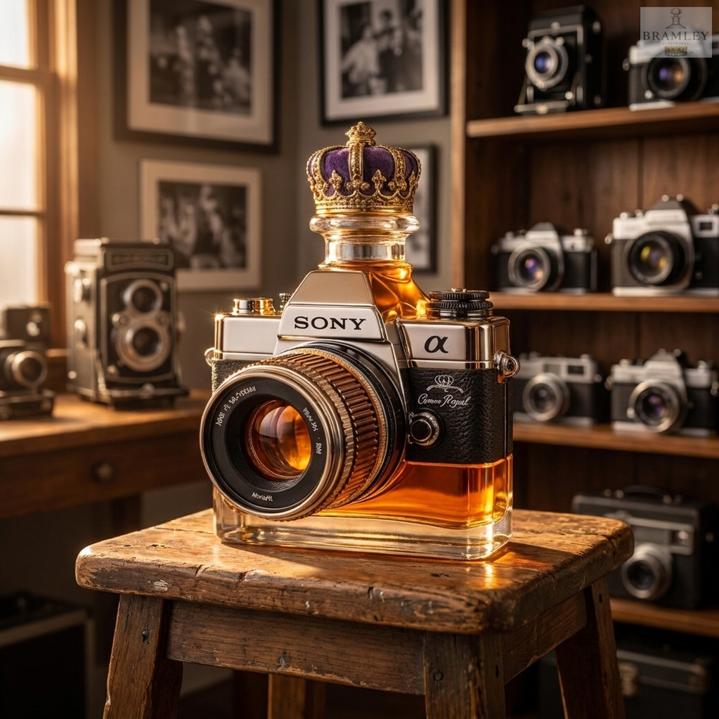 Vintage Camera Whisky Decanter