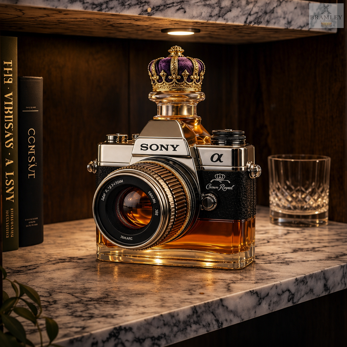 Vintage Camera Whisky Decanter