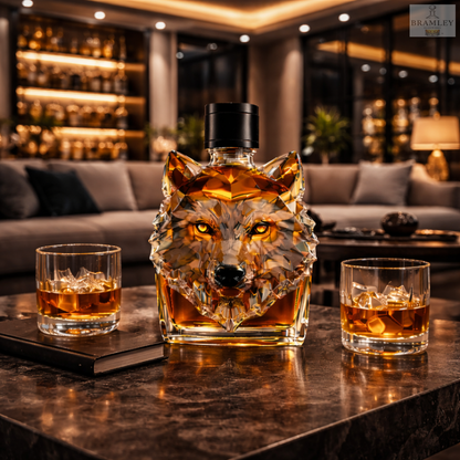 Wolf Head Whisky Decanter