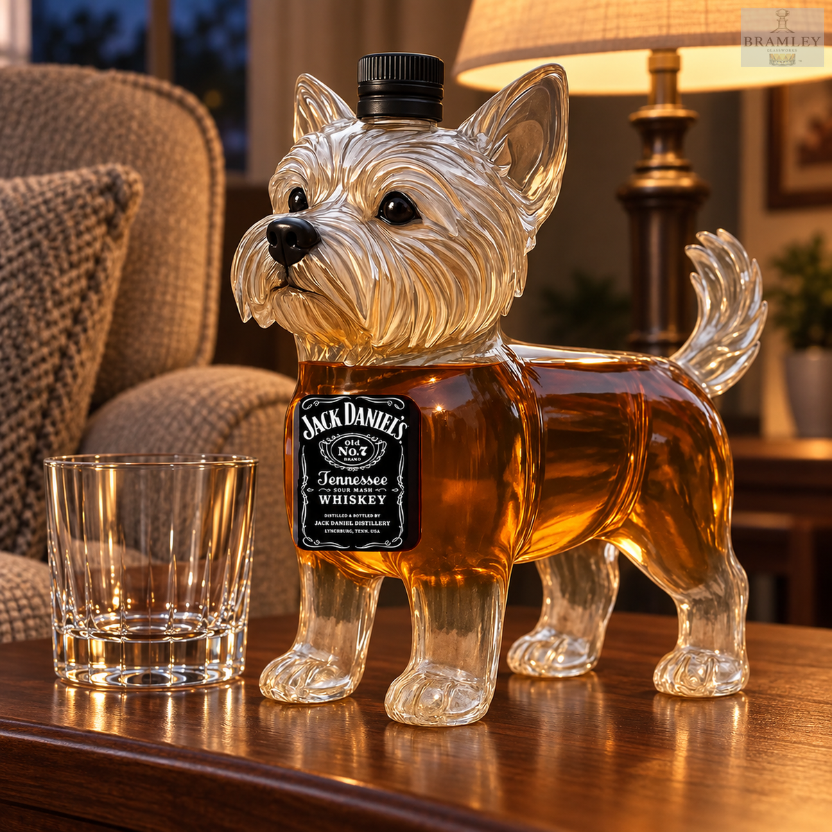 Yorkshire Terrier Whisky Decanter